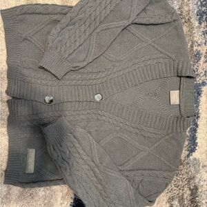 Taylor Swift Women's Gray Cable Knit Cardigan